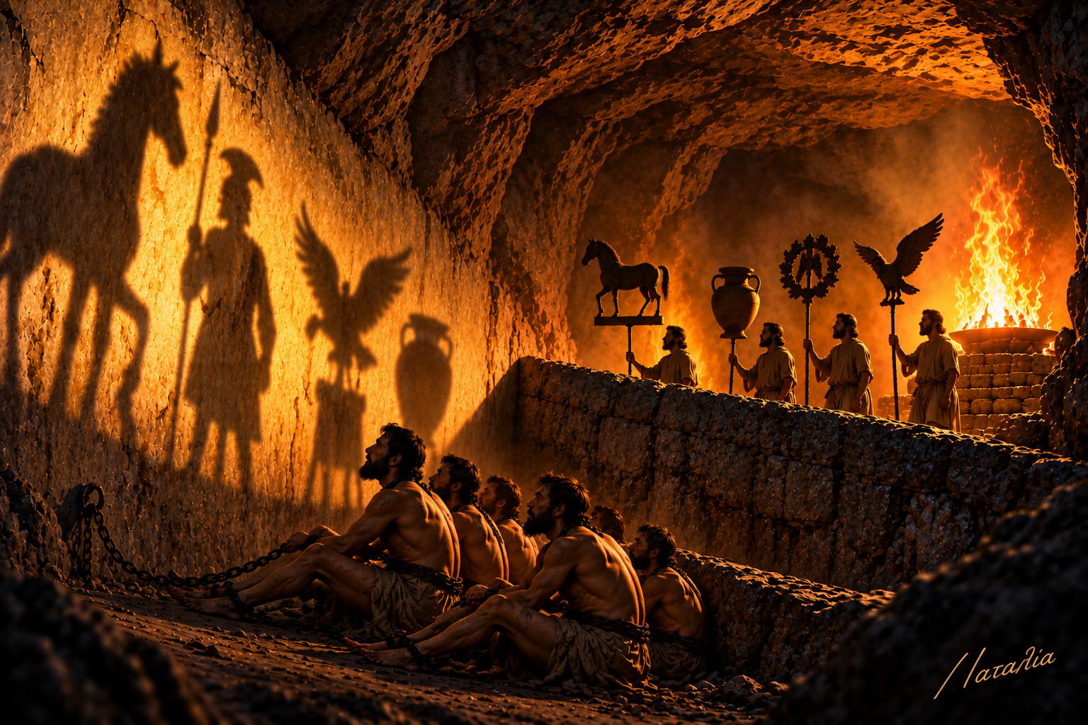 The Allegory of the Cave I — The Shadows — Art Print · Philosophy