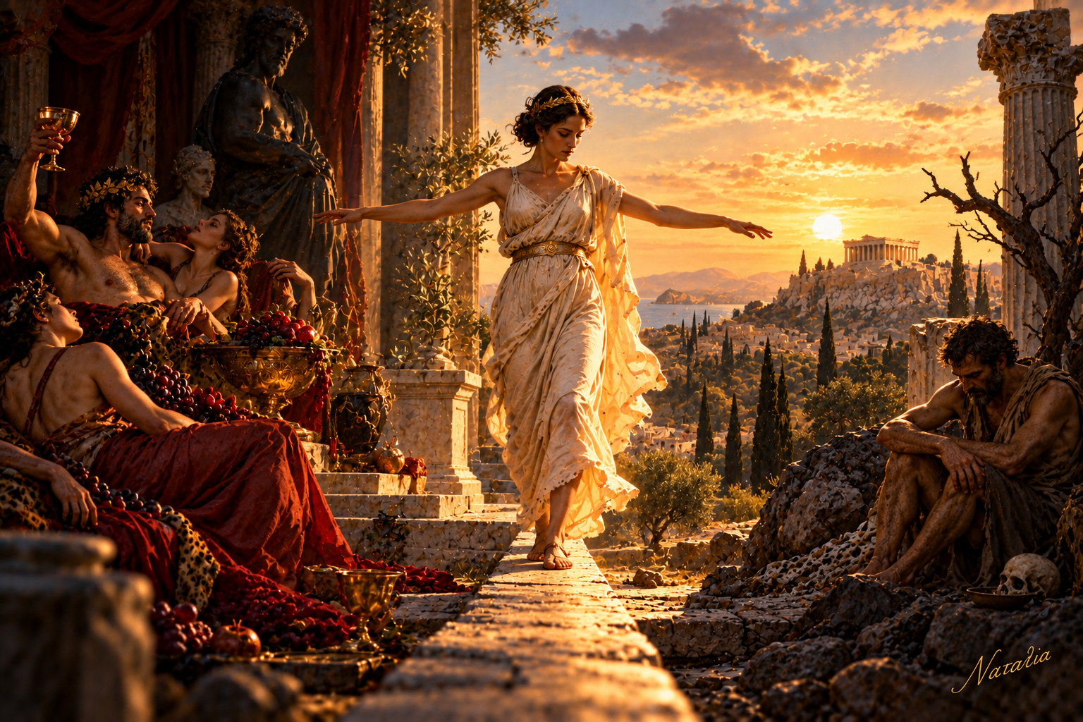 The Golden Mean — Μεσοτης — Art Print · Philosophy