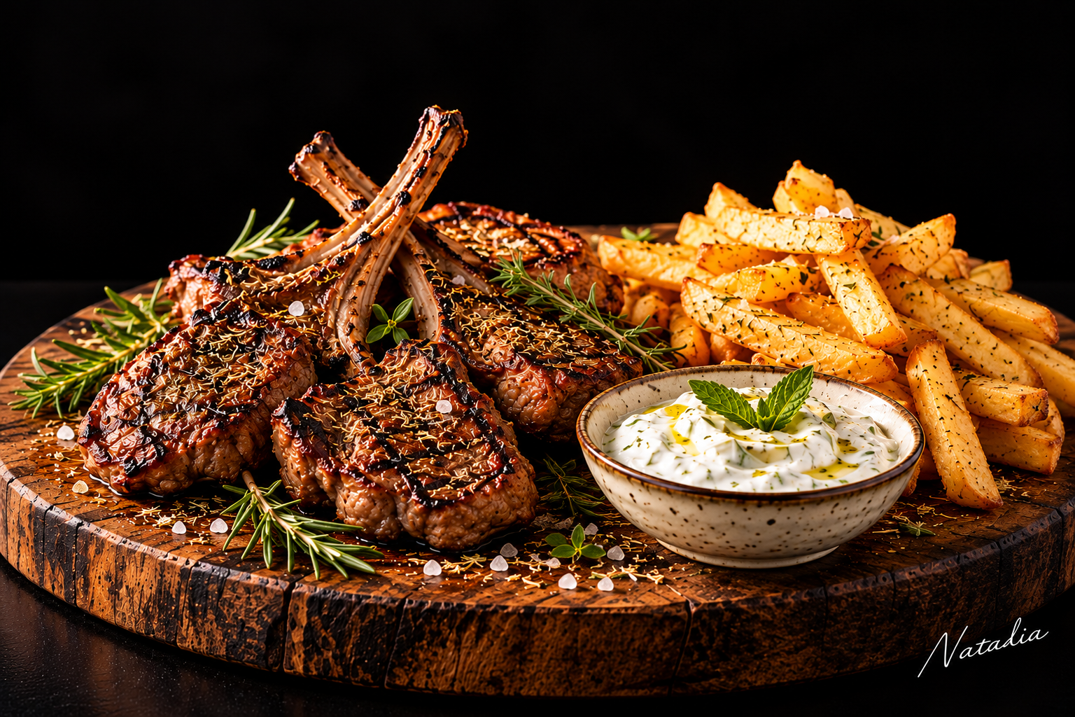 Lamb chops — Art Print · Food & Drinks