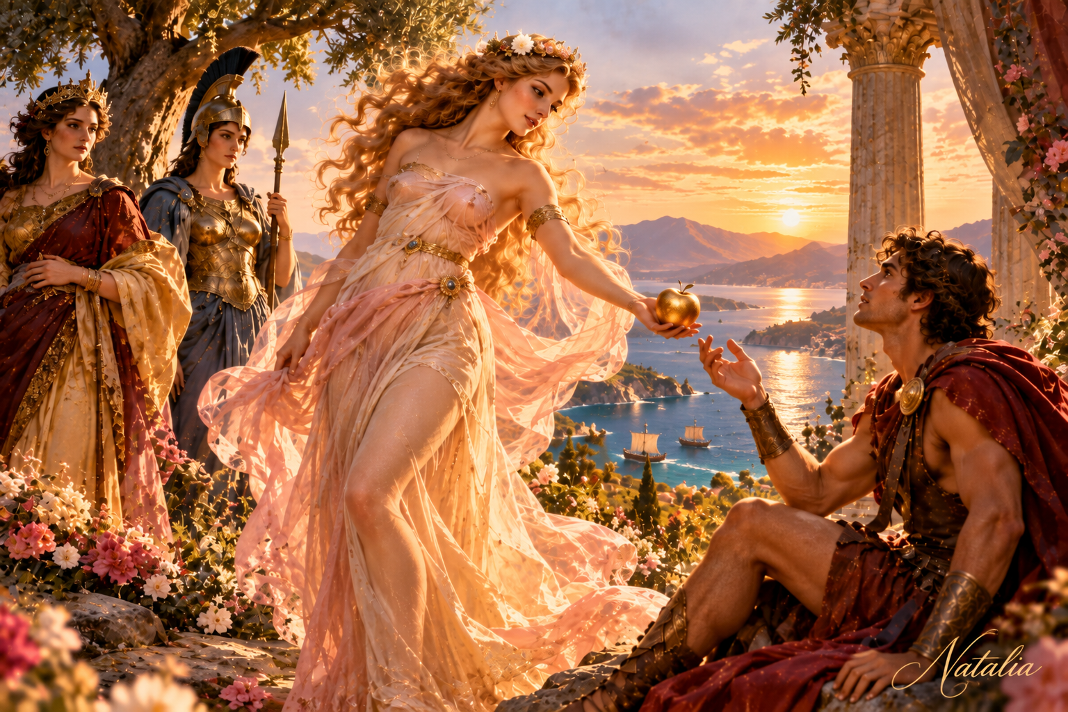 Paris and the golden apple — Art Print · Ancient Greece