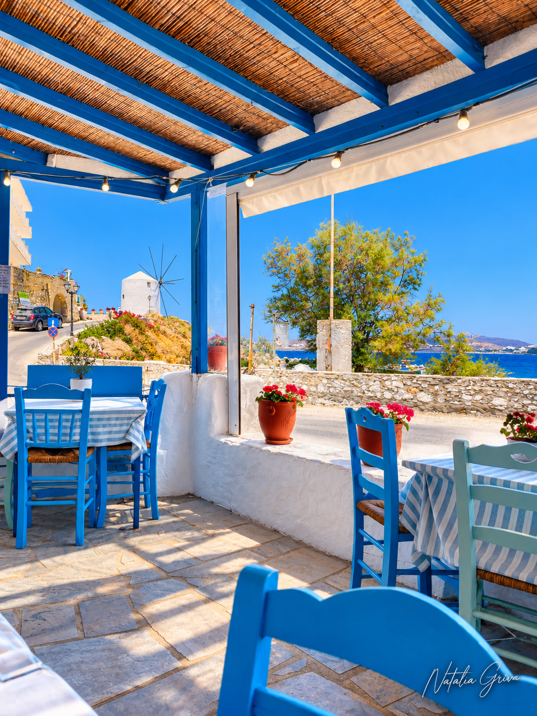 A Table in Paros — Art Print · Greek Summer