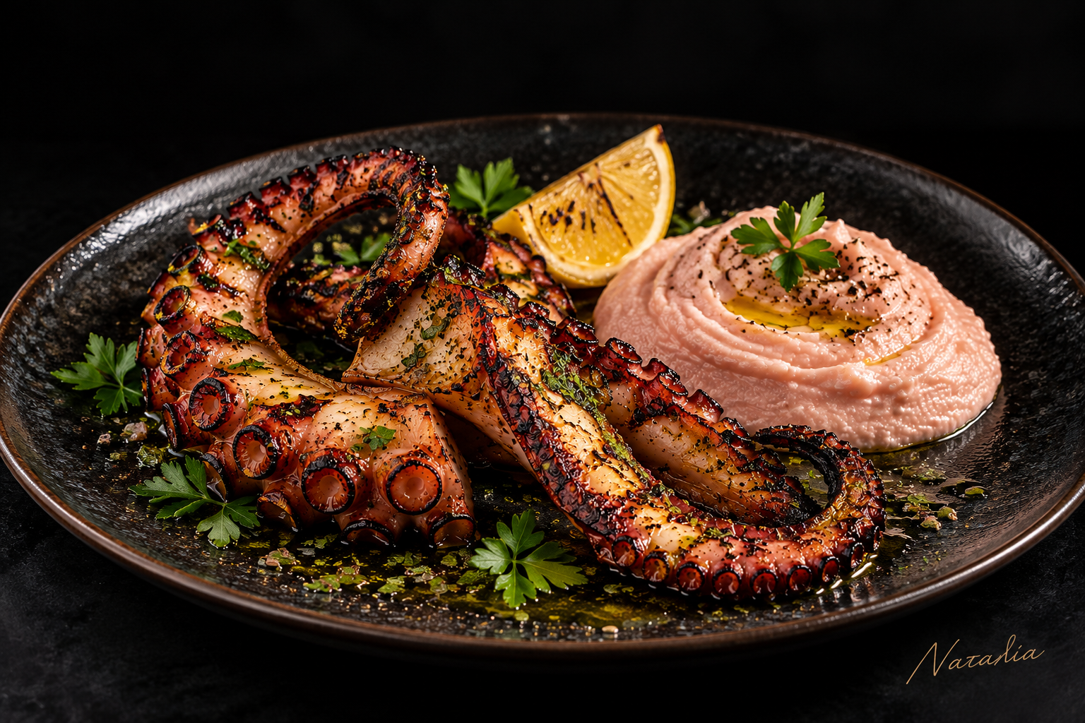 Mediterranean Octopus — Art Print · Food & Drinks