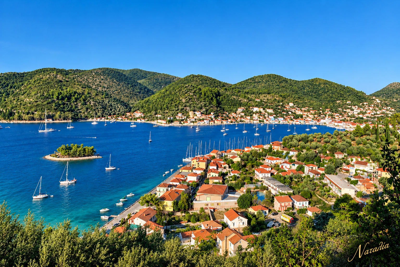 Ithaca - Harbor2 — Art Print · Greek Summer