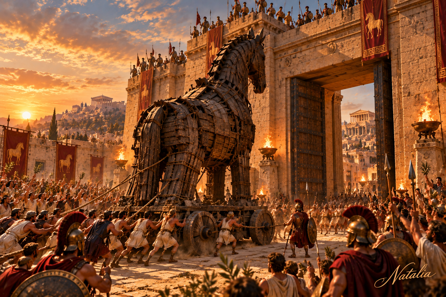 The Trojan Horse — The Gift — Art Print · Ancient Greece