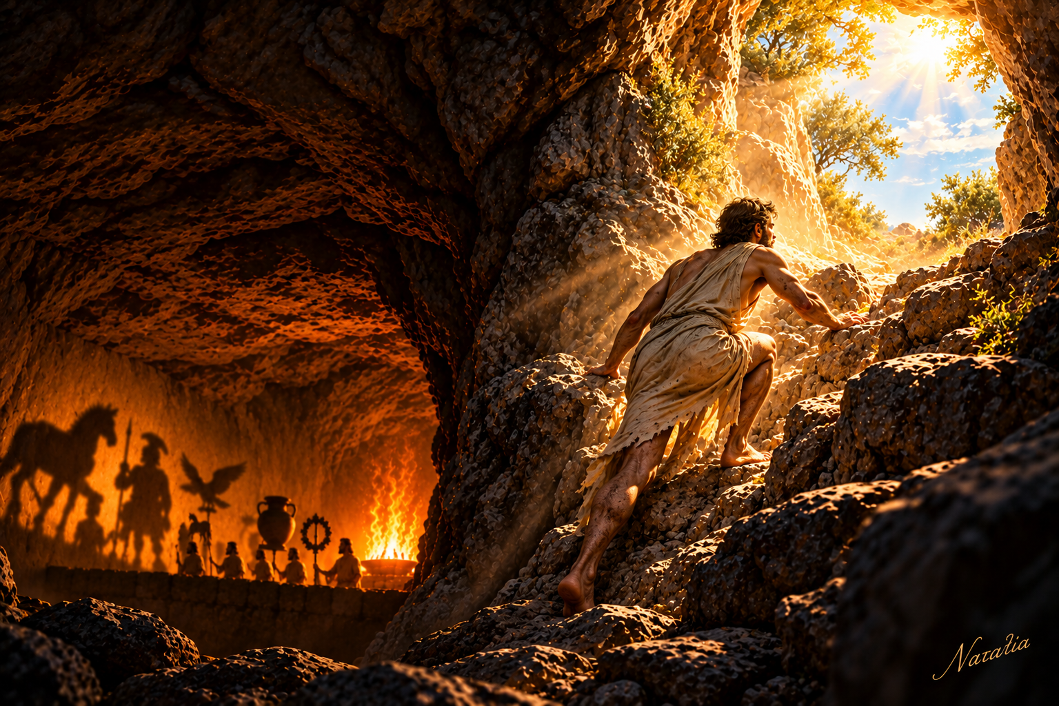 The Allegory of the Cave II — The Ascent — Art Print · Philosophy